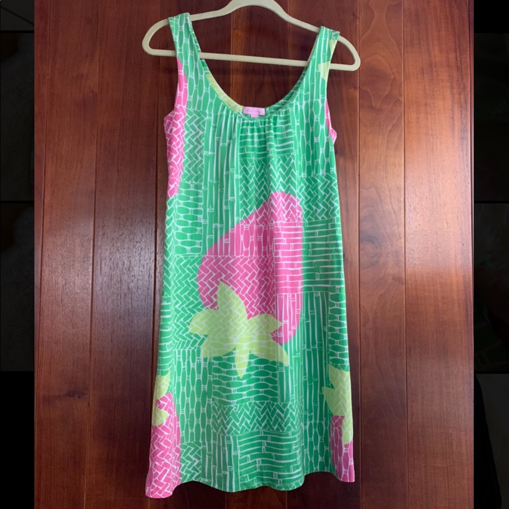 Lilly Pulitzer SILK sleeveless strawberry dress